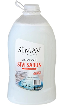 SİMAV Kestane Özlü ve Termal Sulu Sıvı Sabun 2'li Set - 4 Lt + 500 ml