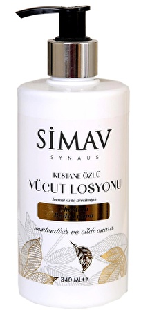 SİMAV Kestane Özlü ve Termal Sulu Cilt Bakım Seti 2'li - Krem 250ml + Losyon 340ml