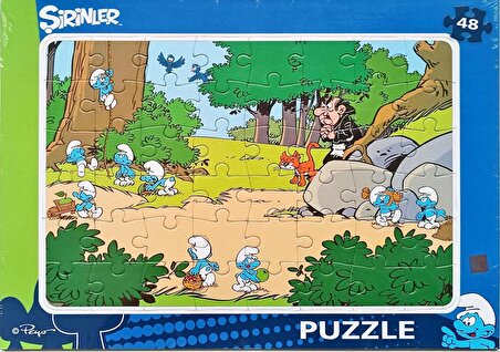 Kesman Kitap Şirinler 3+ Yaş Büyük Boy Puzzle 24 Parça