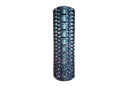  Actifoam Orta Sert Tırtıklı Masaj Rulosu Foam Roller 30 cm-SİYAH