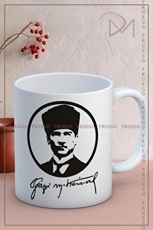 Baskılı Kupa Bardak Seramik Mug - Atatürk