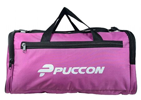 Puccon Kadın Lila Tatil Seyahat Spor Çantası - El ve Omuz Askılı Çanta