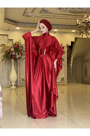 Kraliçe Kırmızı Abiye Elbise