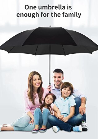 XL Protokol Büyük Boy Şemsiye Karbon Fiber Baston Otomatik Şemsiye 150cm Çap Kılıflı