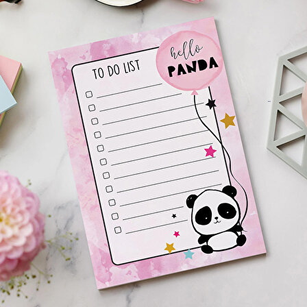 'To Do List - Hello Panda Not Defteri