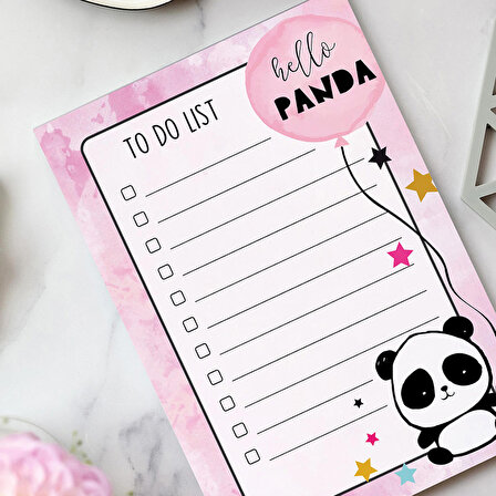 'To Do List - Hello Panda Not Defteri