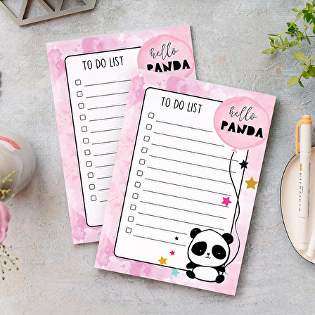 'To Do List - Hello Panda Not Defteri