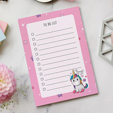 'To Do List - Unicorn Not Defteri