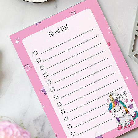 'To Do List - Unicorn Not Defteri