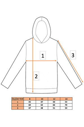 Erkek Çocuk Gri Kapüşonlu 3 iplik Şardonlu Polarlı Rahat Kesim Sweatshirt S402SYH