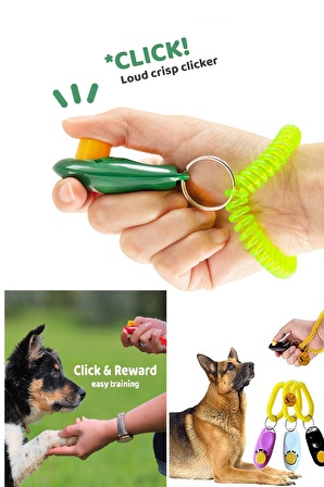 Evcil Hayvan Eğitim Düğmesi Taşınabilir Ses Düğmesi Pet Training Clicker