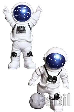 Galactic Series Astronot Aksiyon Figür Oyuncak Biblo Hediyelik 2 Li Set - 1