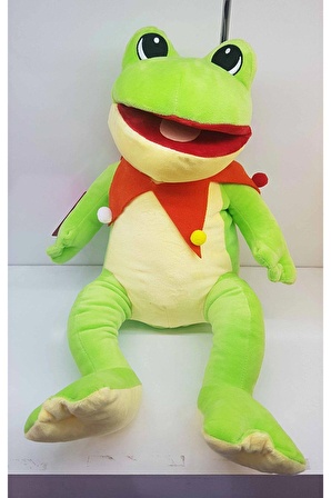 Sevimli Peluş Oyuncak Kurbağa 45 Cm Kurbağa Kermit Büyük Boy Oyun Arkadaşım