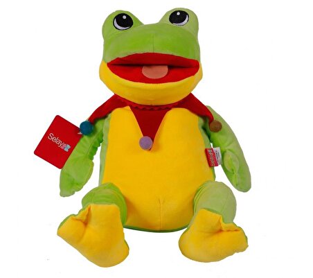 Sevimli Peluş Oyuncak Kurbağa 45 Cm Kurbağa Kermit Büyük Boy Oyun Arkadaşım