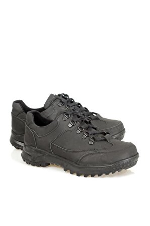 Kyatto Siyah Kanca Bağcıklı M Model Yağlı Deri Erkek Ayakkabısı