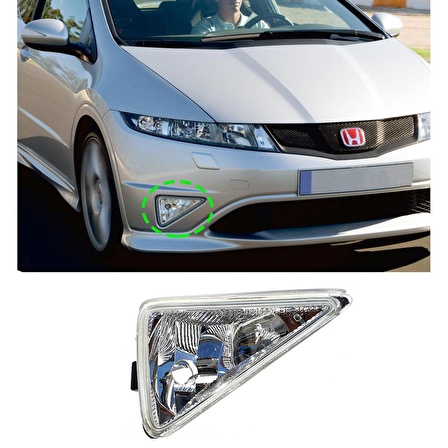 Honda Civic Hb Typer Types Sağ Sis Farı 2007 2012