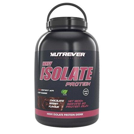 Nutrever Whey Isolate Protein  chocolate dream flavour 1800 Gr