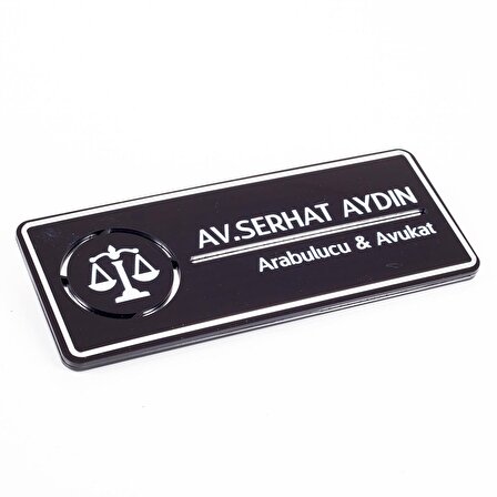 Avukata Özel Kapı İsimlik Tabelası Ofis Yönlendirme Kapı İsimlik Avukat Tabela