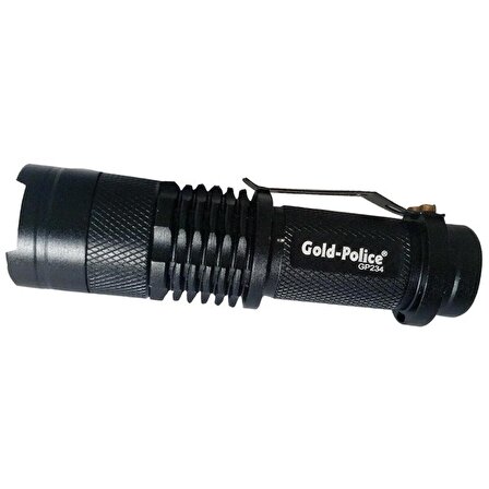 Gold Police Gp–234 Şarjı Metal Gövdeli El Feneri
