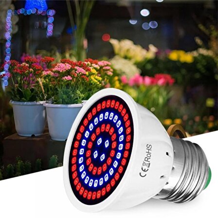 Tarez FX 2701 Bitki Büyütme Işığı Full Spektrum 80 LED Bitki Lambası