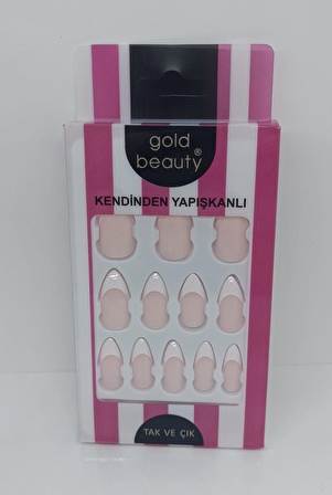 GOLD BEAUTY TAK ÇIK TIRNAK AÇIK PEMBE