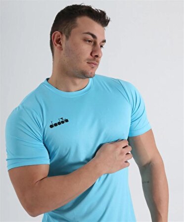 Nacce 22 - Erkek Açık Turkuaz Spor T-shirt - Nacce22-tsant