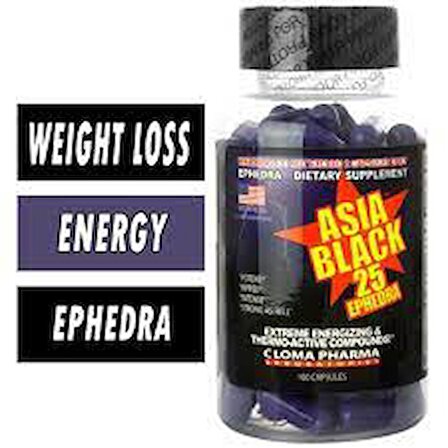 cloma pharma asia black Fat burner eca yohimbine 25 epherda
