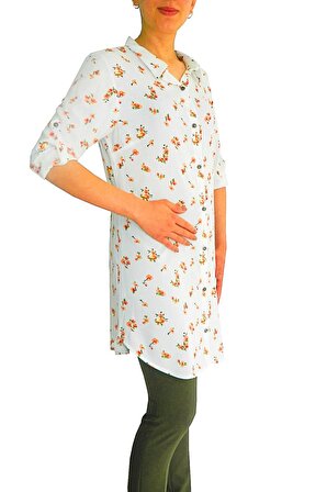 Almira Kadın Bahar Dalı Desenli Tunik 1596 BGL-ST00998