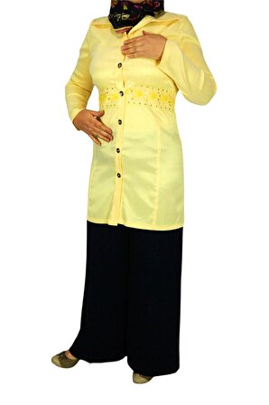 Kadın Sarı Tunik AKR2001