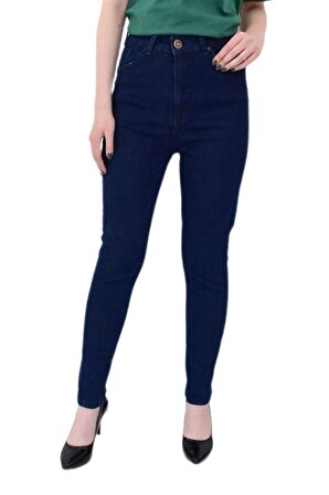Kadın Yüksek Bel Jeans Dar Paça Pantolon BGL-ST02111