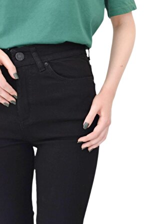 Kadın Yüksek Bel Jeans İspanyol Paça Pantolon BGL-ST02112