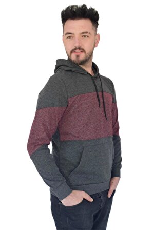 Erkek Kapüşonlu Sweatshirt 6708 BGL-ST02314