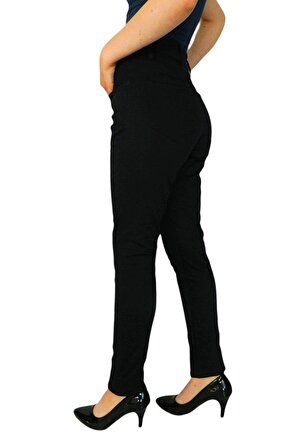 Kadın Siyah Kanvas Pantolon BGL-ST02351