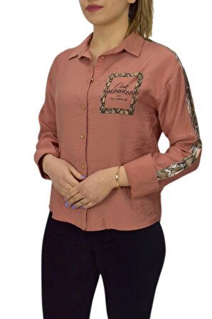 Kadın Kol Omuz Işlemeli Gömlek B6395 BGL-ST02545
