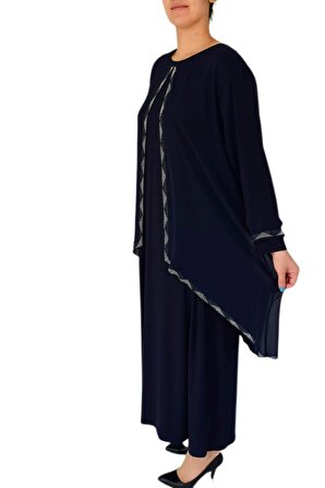 Kadın Abiye Taşlı Elbise 9707 BGL-ST02657