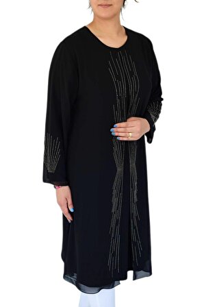 Kadın Abiye Taşlı Tunik Elbise 9525 BGL-ST02661