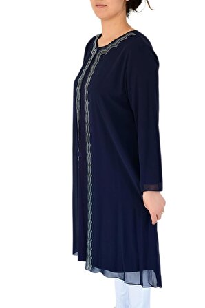Kadın Abiye Taşlı Tunik Elbise 9527 BGL-ST02662