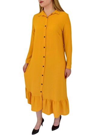 Kadın Sarı Elbise MNLS-09
