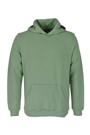 Erkek Kapüşonlu Basic Sweatshirt R2248 BGL-ST03192