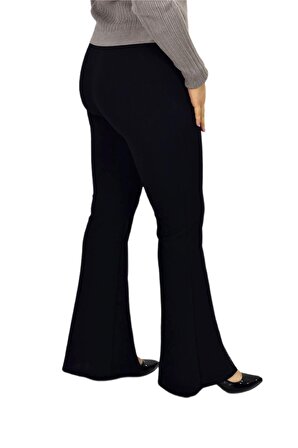 Kadın Kumaş Pantolon Kemer Lastikli Yırtmaçlı BGL-ST03326