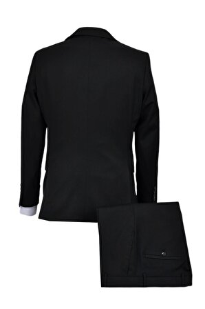 Erkek Siyah Silim Fit Takım Elbise BGL-ST03493