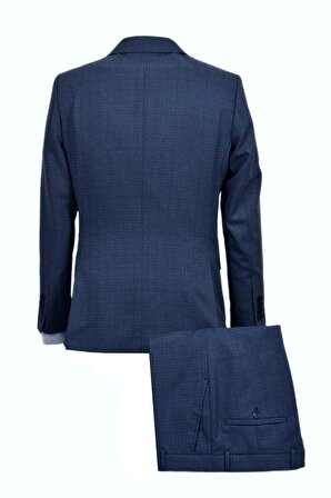Erkek Hasır Silim Fit Takım Elbise BGL-ST03496