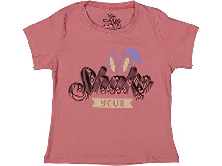 Kız Çocuk Shake Your Baskılı Tişört BGL-ST03660