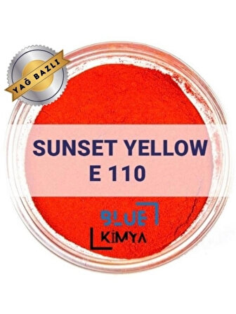 Lake Sunset Yellow 500 Gr Turuncu E110 Yağ Bazlı Toz Gıda Boyası
