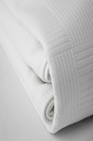 Dama Desenli Tek Çift Kişilik Pike Yatak Örtüsü Dama Desen Beyaz Pamuklu Yatak Örtüsü