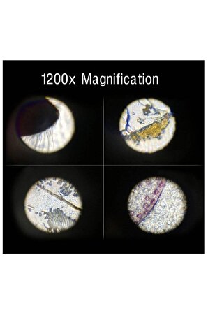 Mikroskop Kiti Eğitici Zoom Led Işıklı 100x 400x 1200x St1200x