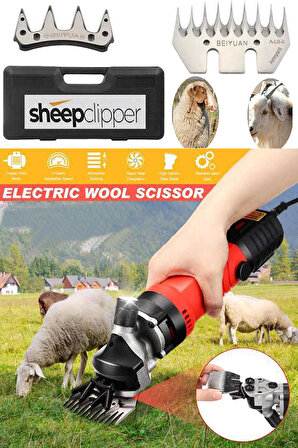 Sheep Clipper Alman 9600 Meine Gabel Çift Metal Şanzuman Koyun Kırkım Makinesi Devir Ayarlı Bakır Sargı