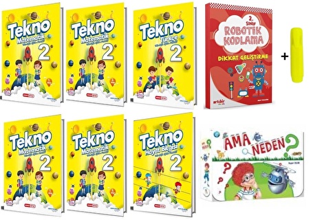 Kırmızı Beyaz Tekno Set 2.Sınıf Tüm Dersler Seti Yeni 17 Kitap