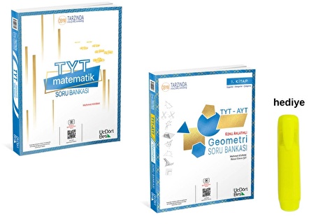 Üçdörtbeş TYT Matematik Geometri Soru Bankası Seti 2 Kitap