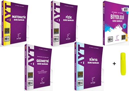 Karekök Ayt Matematik Fen Soru Bankası Seti 5 Kitap Yeni